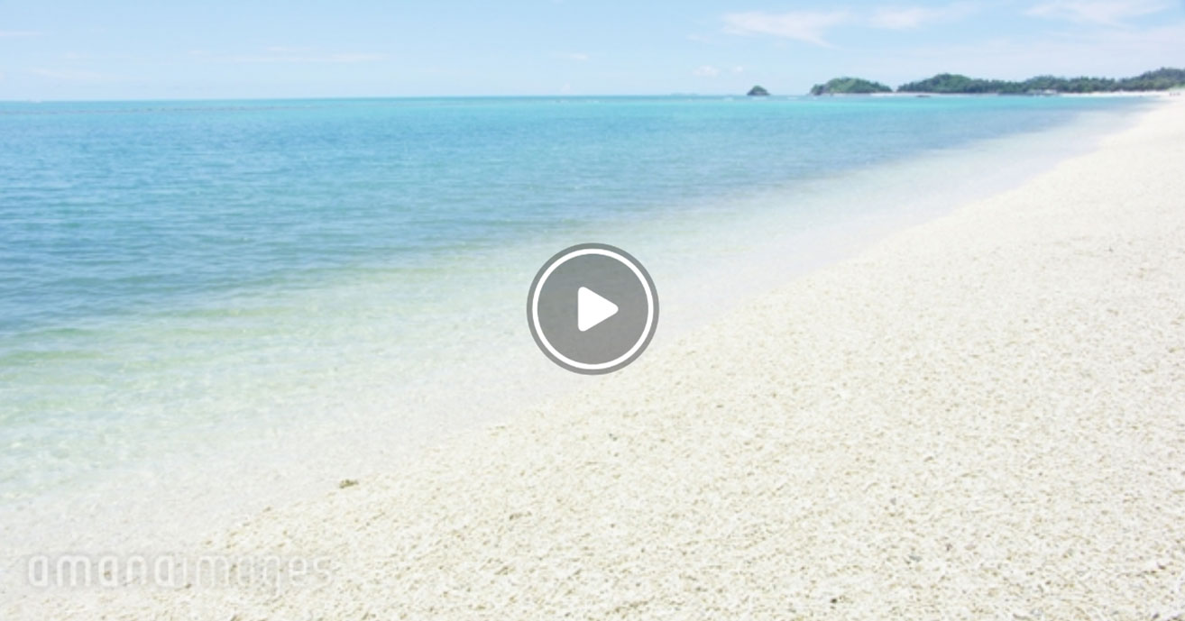 沖縄 オクマビーチの海 4k8k Red 8k高画質動画素材制作